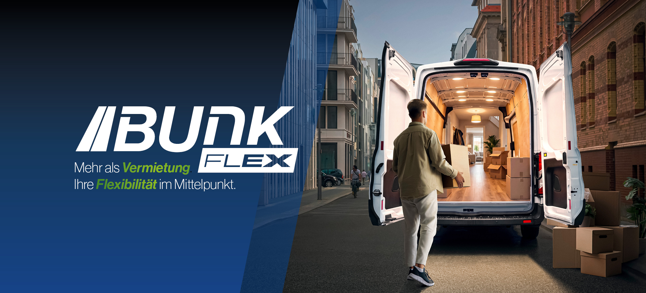 Vermietung Bunk Flex Fahrzeuge