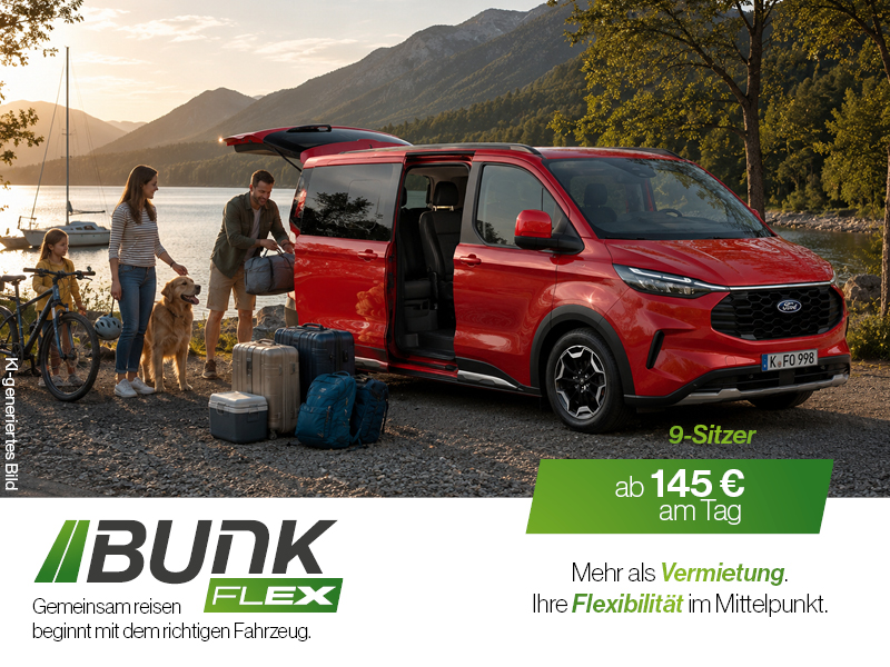 Ford Tourneo Custom Mehrsitzer Vermietung