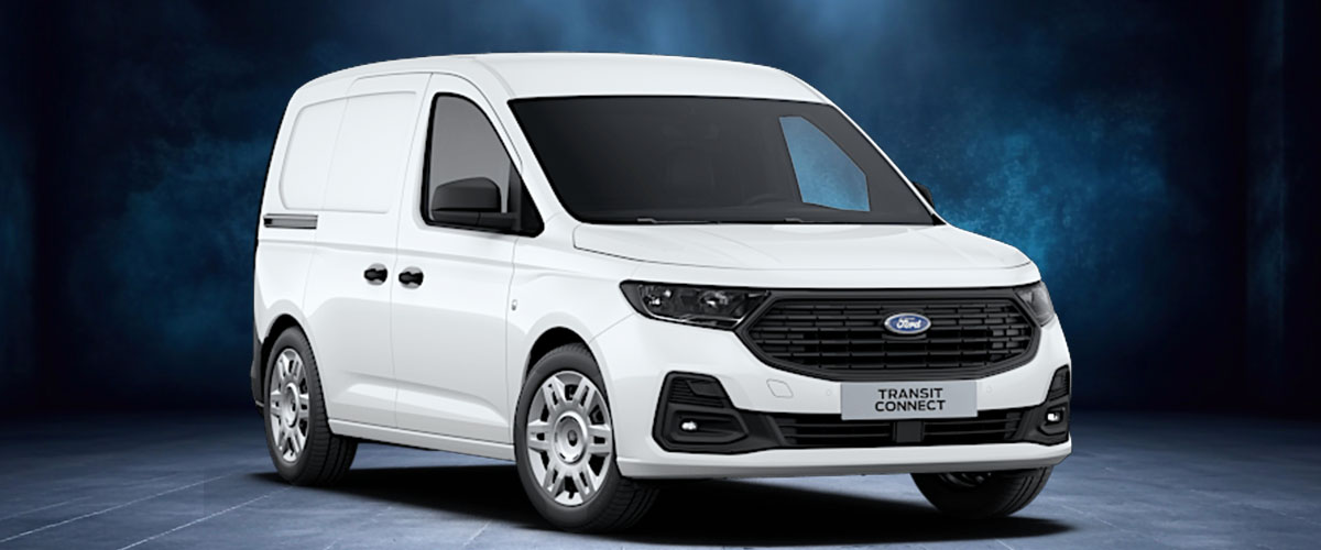 zu sehen: weißer Transit Connect